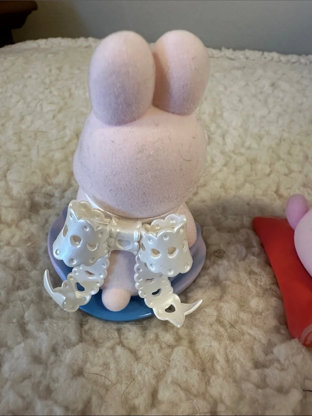 Funism Momo Pink Bunny Figurine Set - Decorative Collectible pre-owned